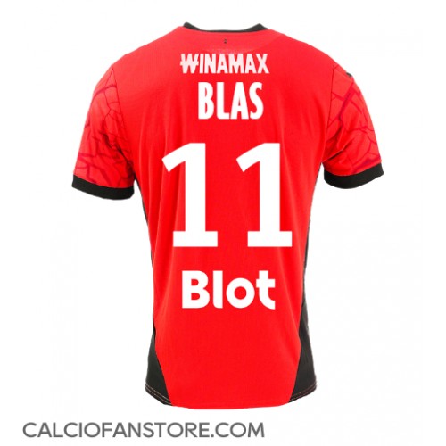 Maglia Calcio Stade Rennais Ludovic Blas #11 Prima Divisa 2024-25 Manica Corta